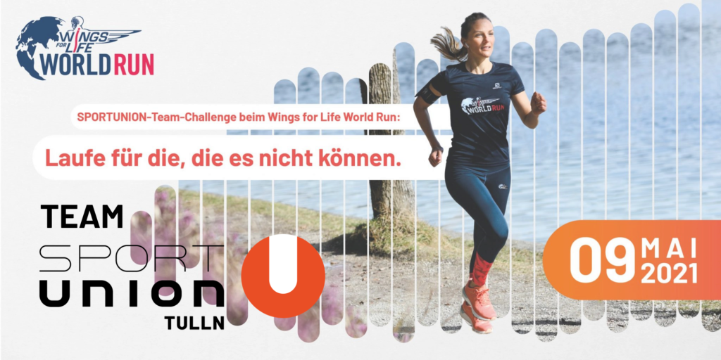 Wings for Life World Run am 9. Mai 2021 SPORTUNION Tulln